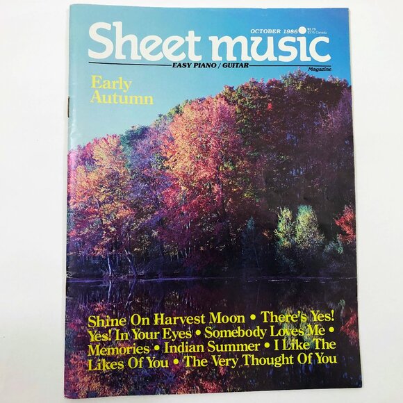 Vintage Sheet Music Magazine 1986 & 1987 Set of 4 June/July Oct. Dec. March - Picture 3 of 12